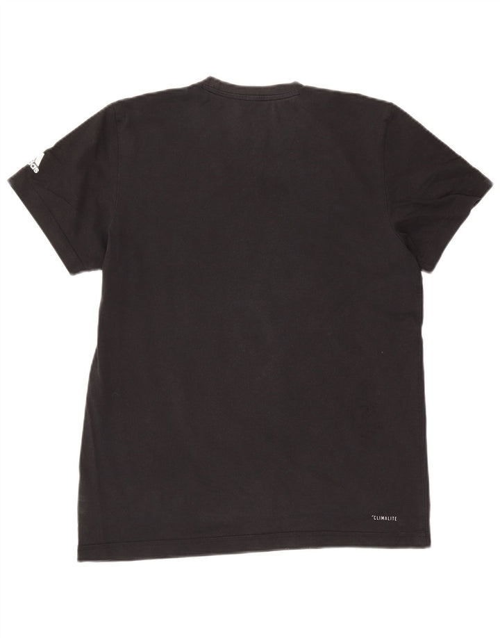 Camiseta Adidas Masculina Climalite Graphic Top Médio Algodão Preto