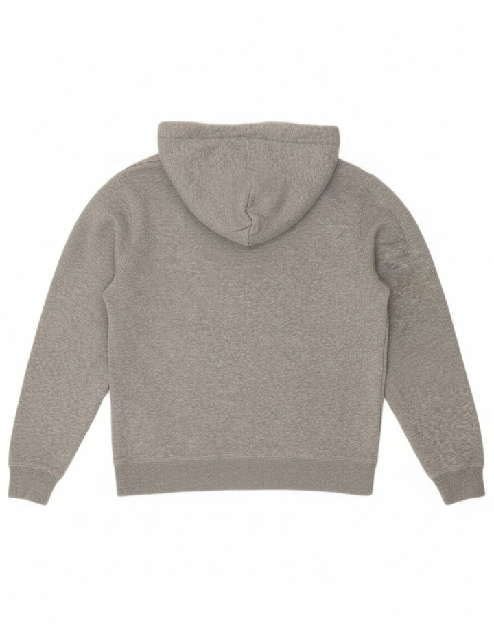 JACK WILLS Suéter masculino com capuz gráfico pequeno algodão cinza
