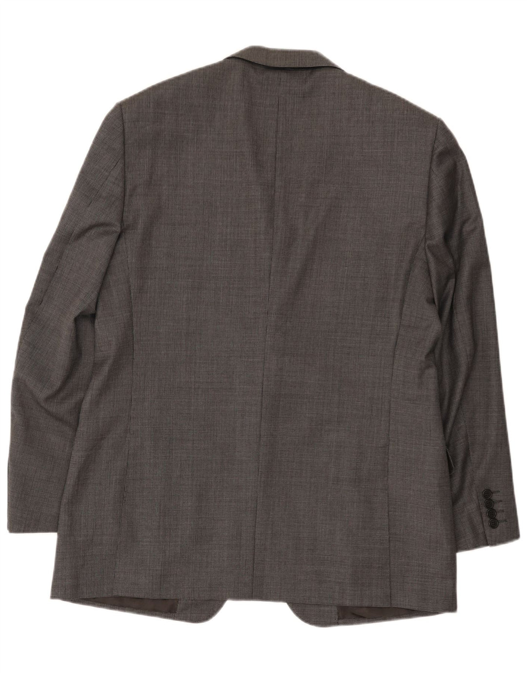 Jaqueta blazer masculina de 2 botões Marks & Spencer Reino Unido 42 grande lã cinza