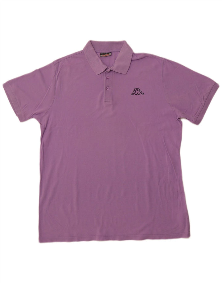Camisa polo masculina KAPPA XL algodão roxo