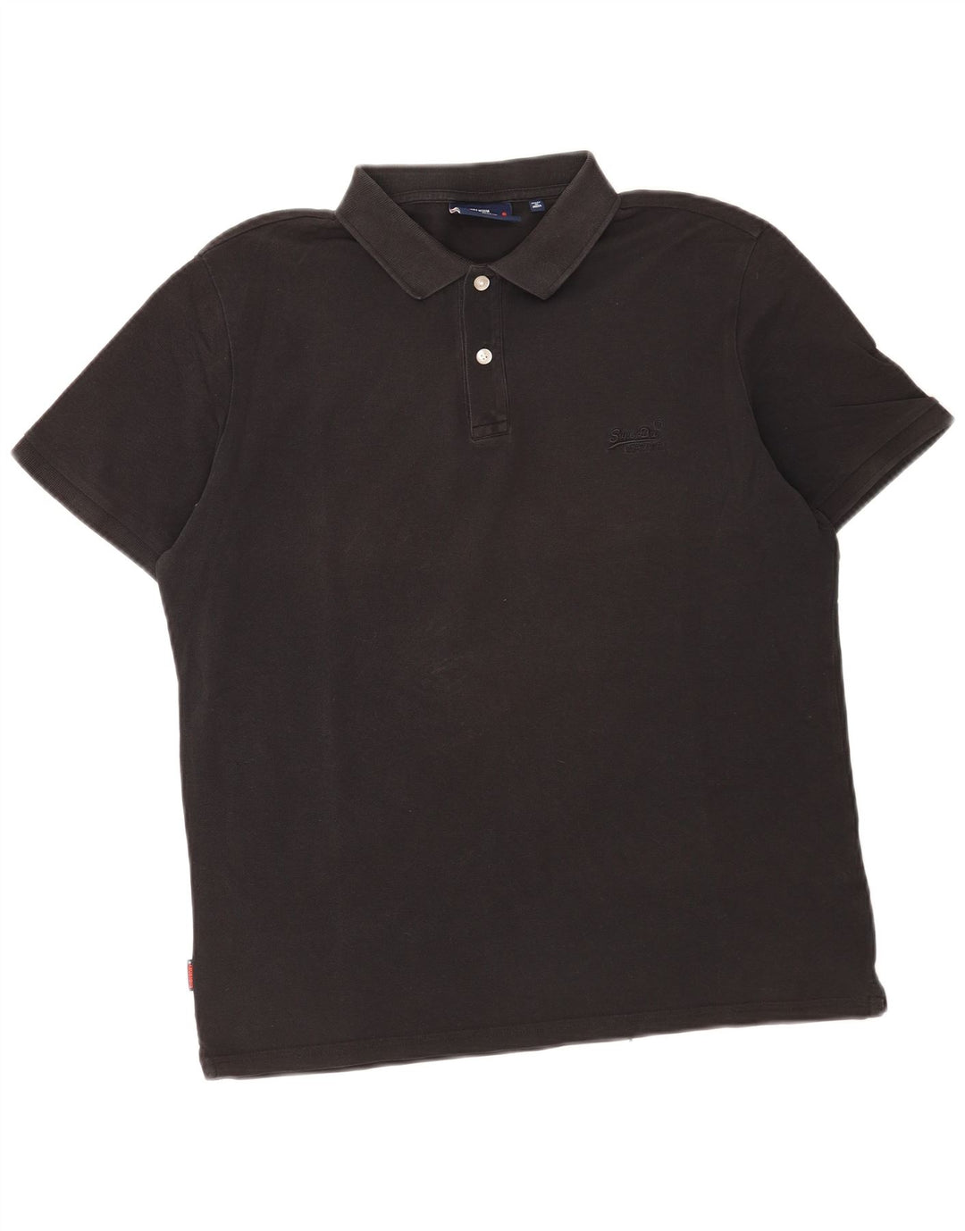 Camisa polo masculina Superdry XL algodão preto