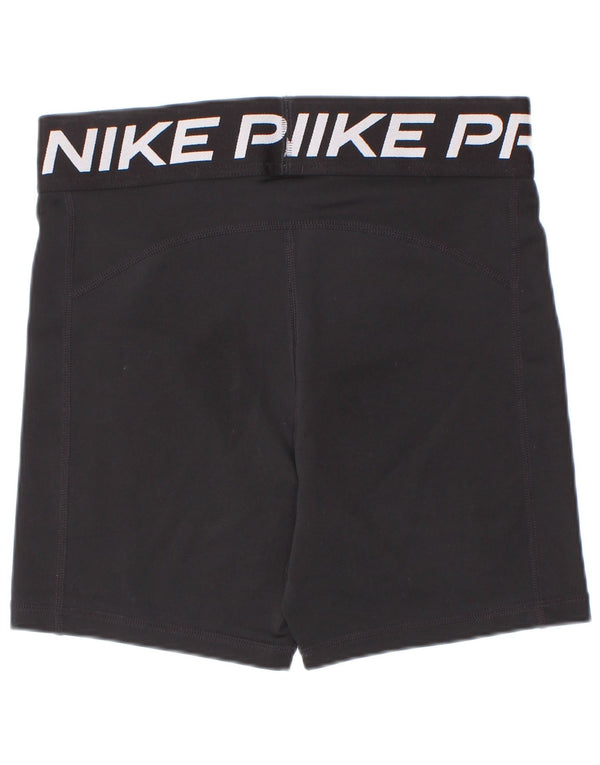 Shorts esportivos gráficos Nike Girls Dri Fit 13-14 anos XL preto