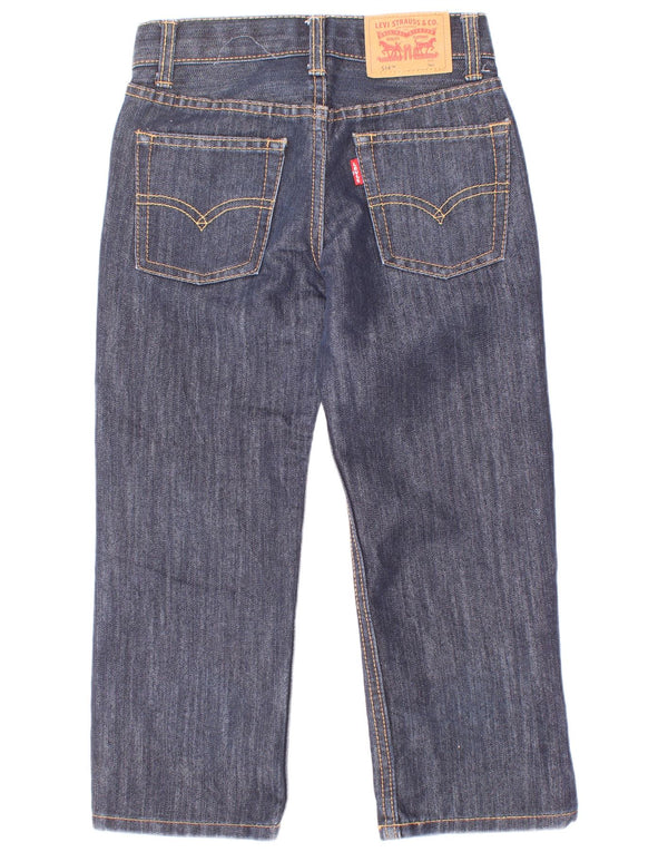 Levi's Boys 514 Straight Jeans 4-5 Anos W22 L8 Azul Marinho Algodão