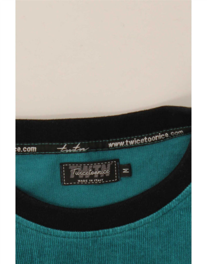 Moletom masculino vintage jumper médio multicolorido colorblock