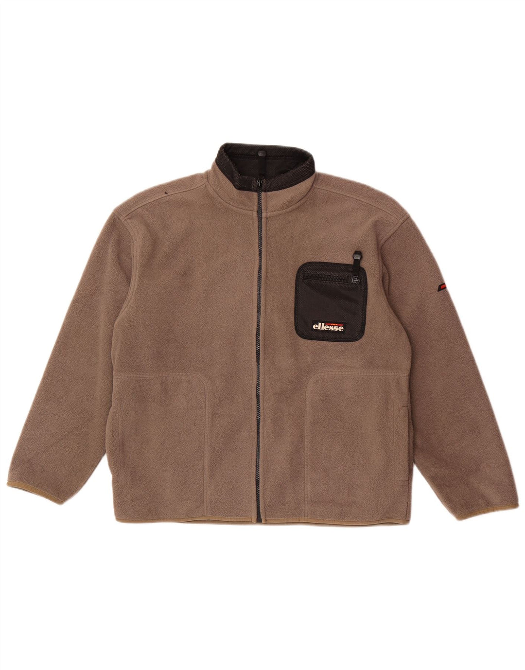 Jaqueta de lã Ellesse Boys 12-13 anos grande cinza Colourblock poliéster