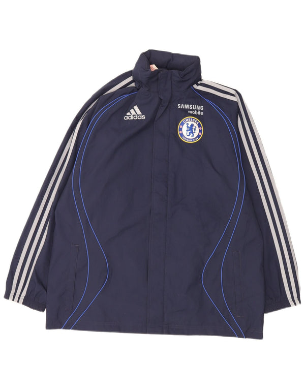 Jaqueta Adidas Boys Chelsea FC Graphic Treino Top 13-14 Anos Azul Marinho