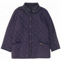 Jaqueta acolchoada masculina Barbour LIDDESDALE UK 40 grande azul marinho nylon