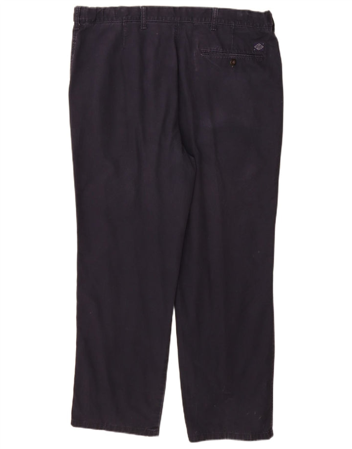 Calça chino masculina Marks & Spencer reta regular W38 L29 azul marinho