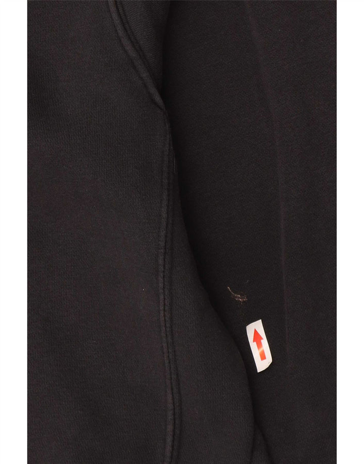 NIKE Mens Graphic Hoodie Jumper Médio Algodão Preto