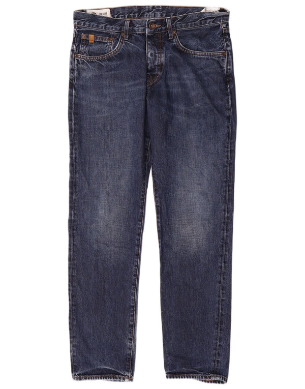 Ben Sherman Mens Slim Jeans W30 L30 Azul Algodão