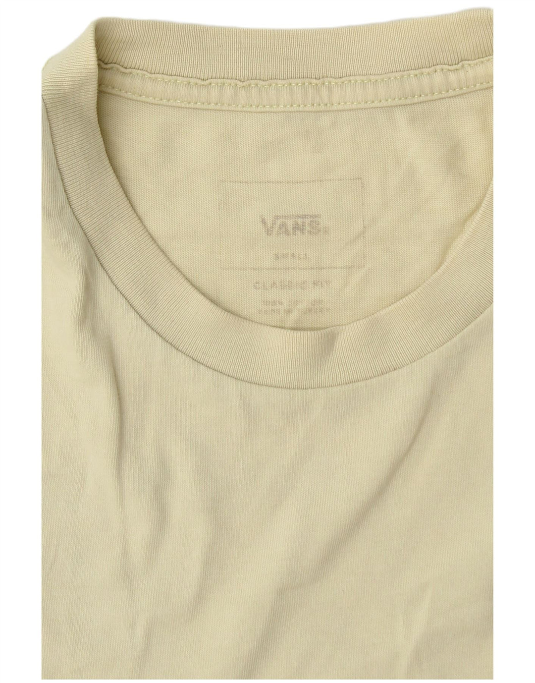 Camiseta masculina Vans Classic Fit Graphic pequena amarela