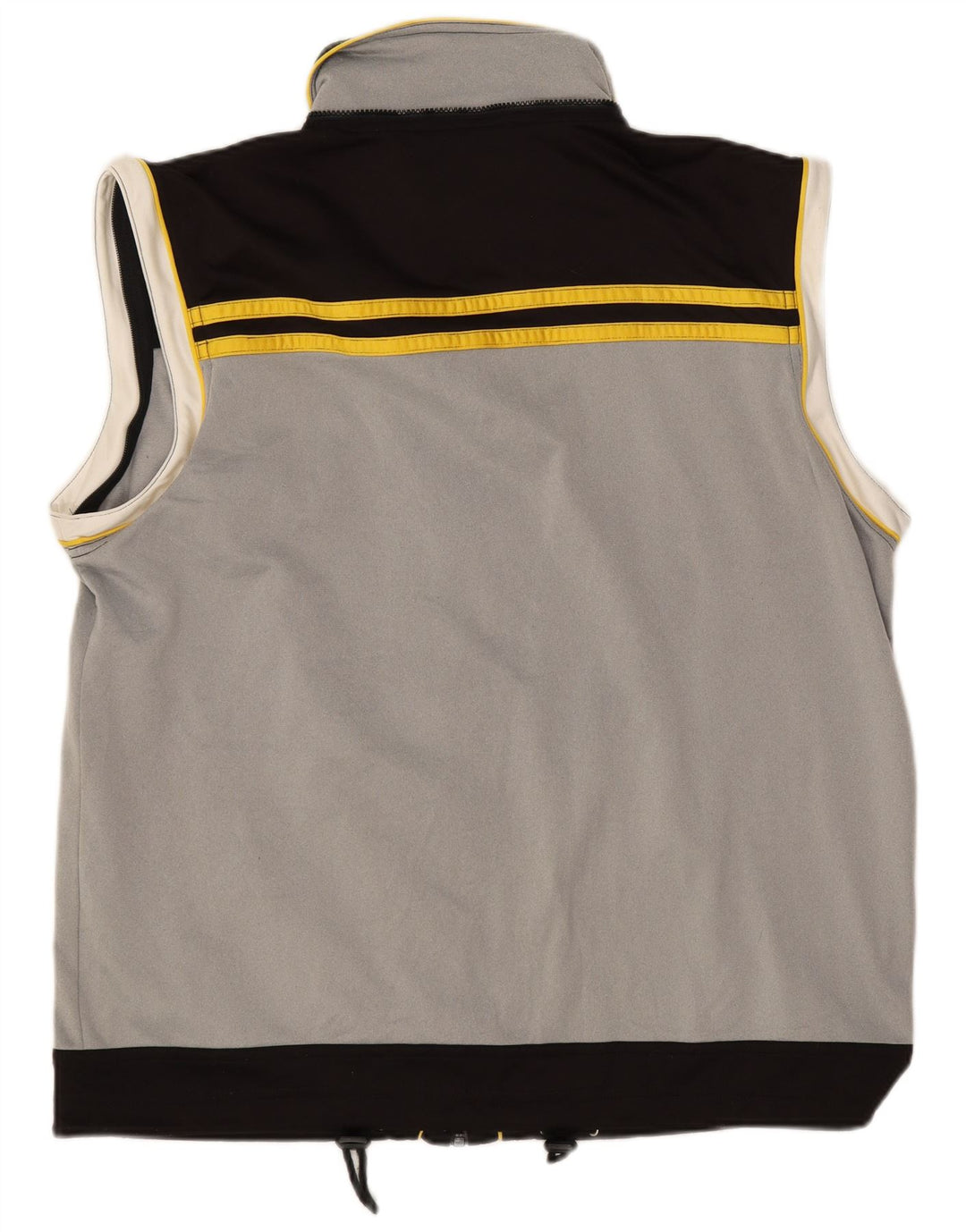 Jaqueta masculina Fila sem mangas com top de treino grande cinza colorblock poliéster