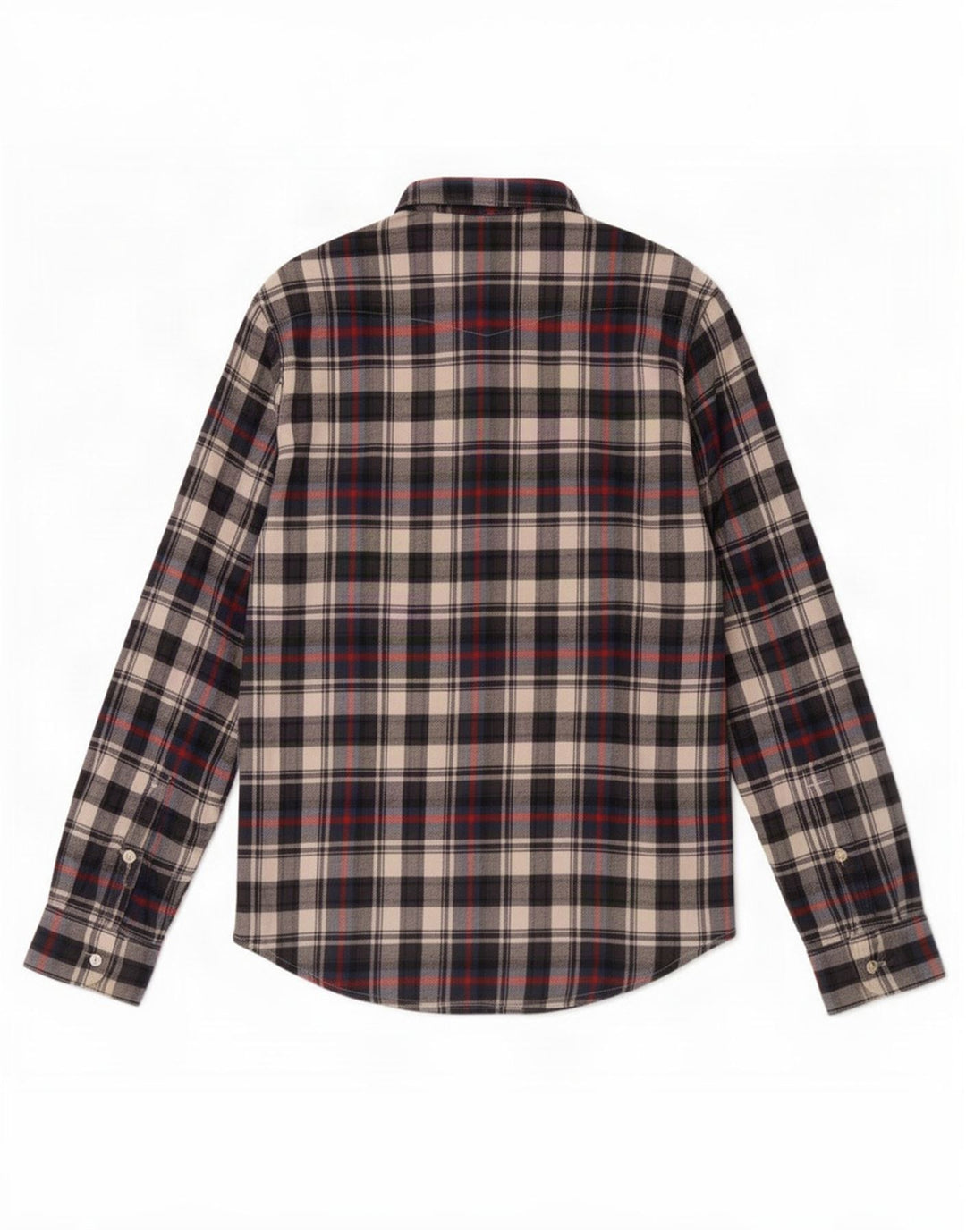 Camisa masculina de flanela Lee pequena de algodão xadrez multicolorido
