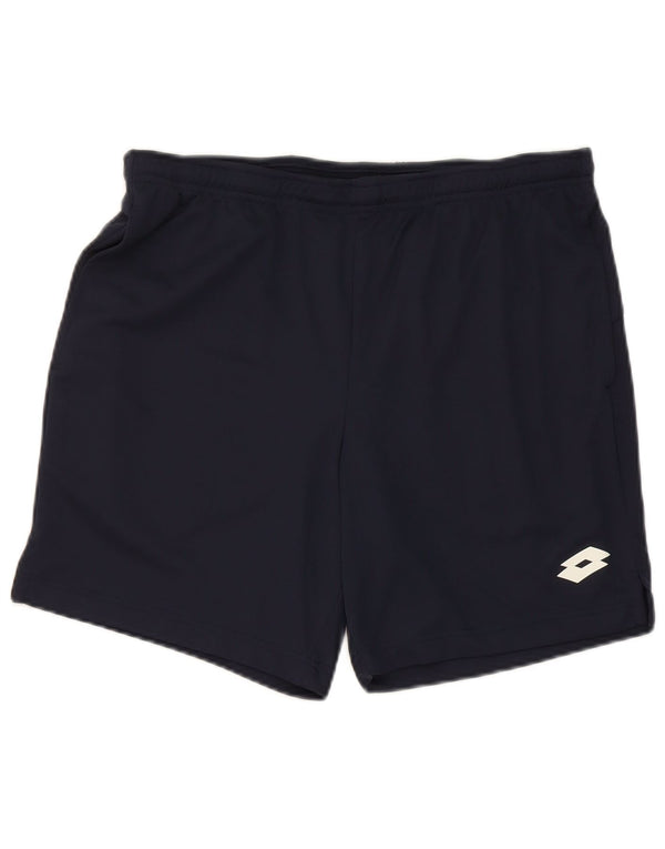 Lotto Mens Sport Shorts Grande Poliéster Azul Marinho