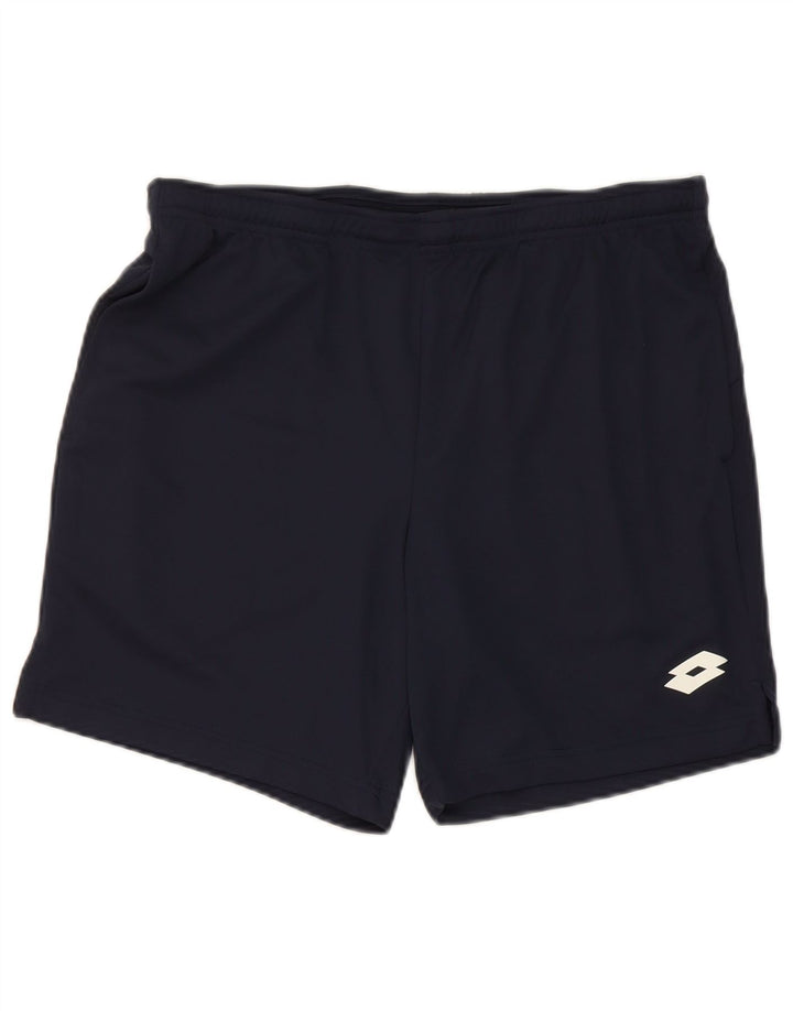 Lotto Mens Sport Shorts Grande Poliéster Azul Marinho