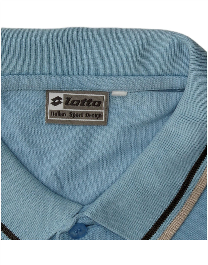 Camisa polo masculina Asics pequena azul