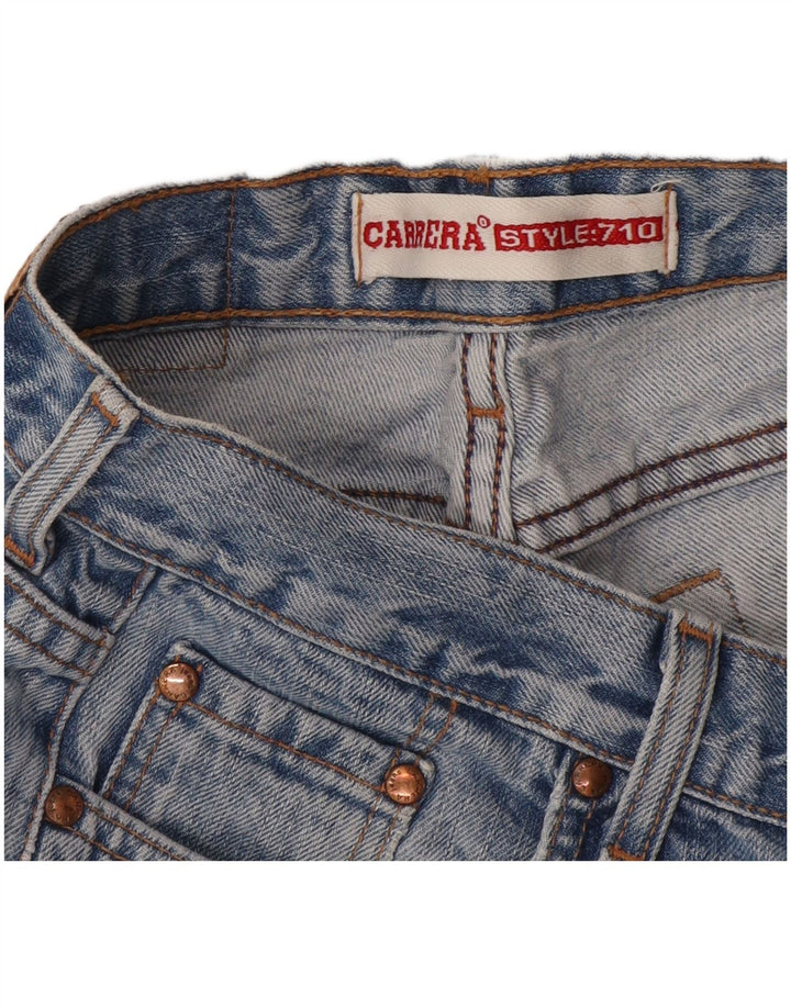 Calça jeans feminina Carrera 710 cortada W28 L24 azul