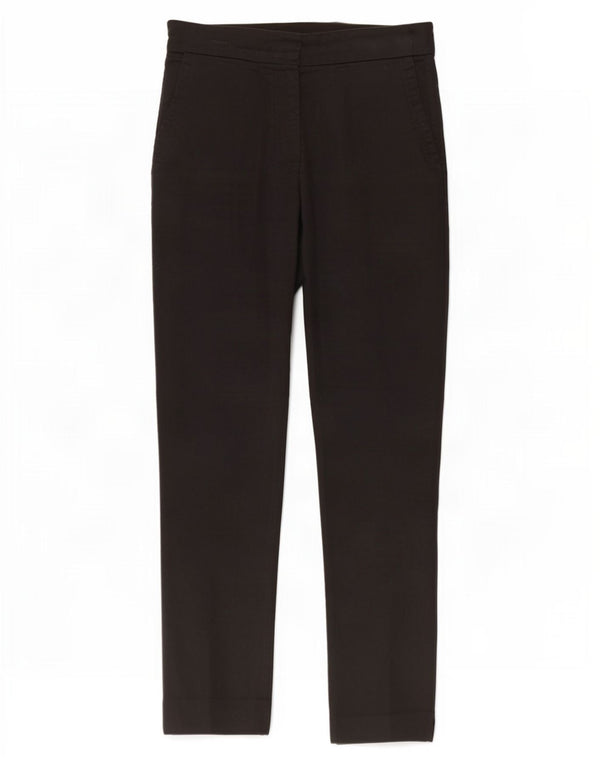 Zara Calça Chino Feminina Reta Pequena W27 L27 Algodão Preto