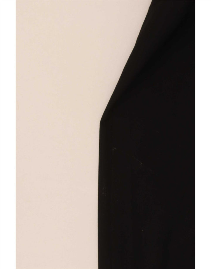 Calça Chino Reta Feminina Zara EU 40 Médio W30 L34 Poliéster Preto