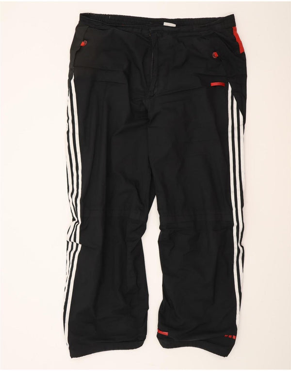 Calças de treino masculinas ADIDAS XL preto colorblock poliéster
