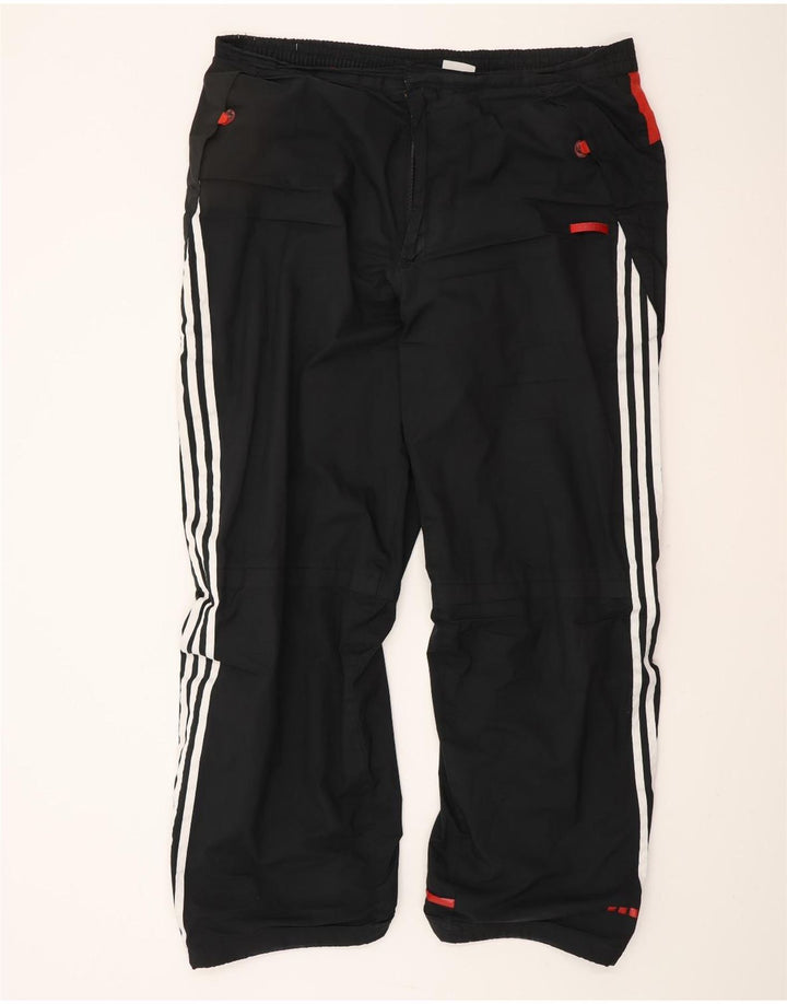 Calças de treino masculinas ADIDAS XL preto colorblock poliéster