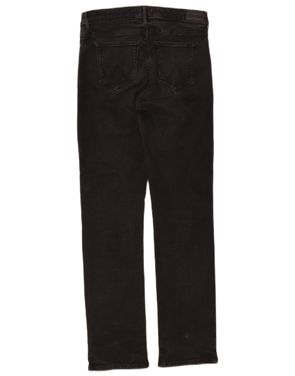 Jeans retos femininos Wrangler W32 L32 algodão preto