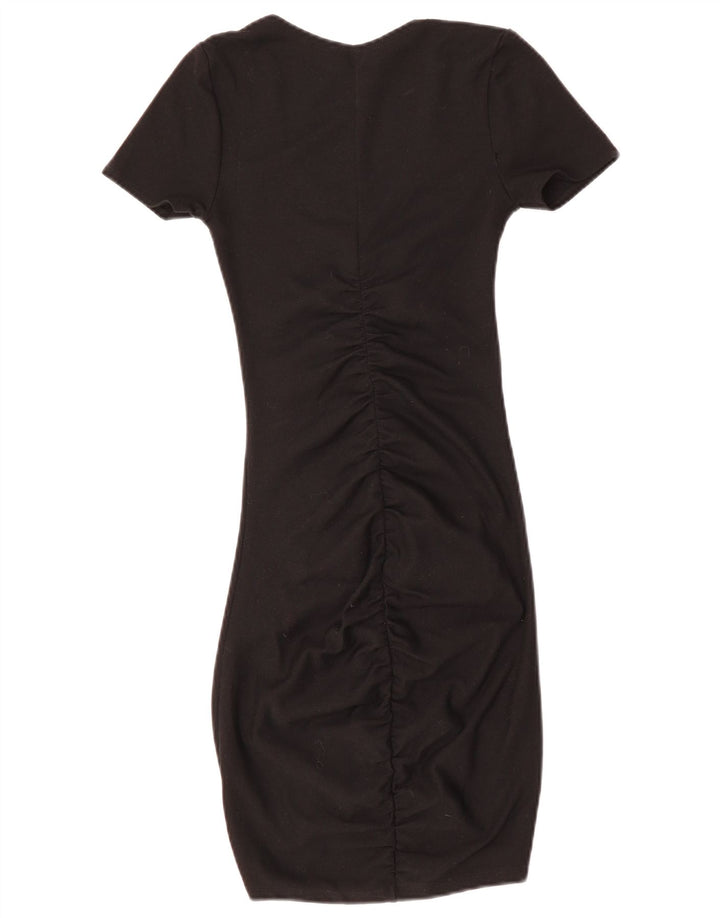 Vestido bodycon feminino ZARA Reino Unido 8 pequeno preto