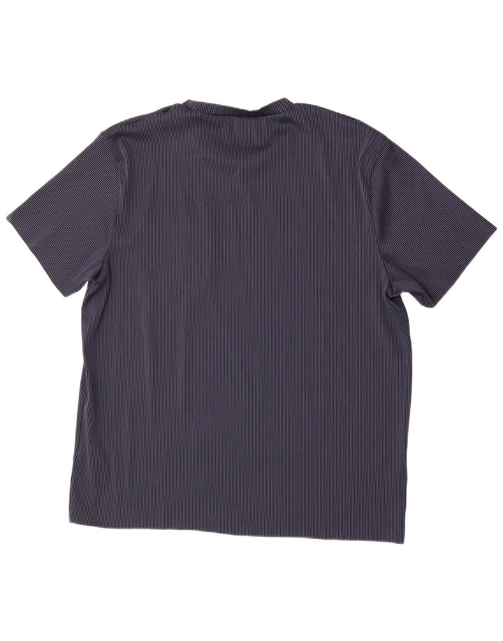 Camiseta masculina Jack & Jones Top 2XL poliéster listrado azul marinho