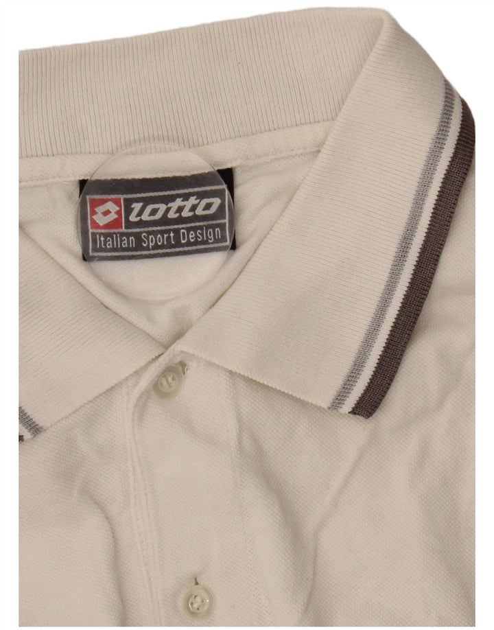 Camisa polo masculina Lotto A.C. Cesena XL branca