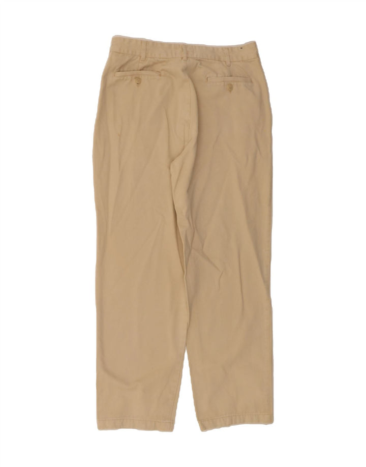 VINTAGE Mens Straight Chino Trousers W33 L30 Beige Cotton Vintage Vintage and Second-Hand Vintage from Messina Hembry 