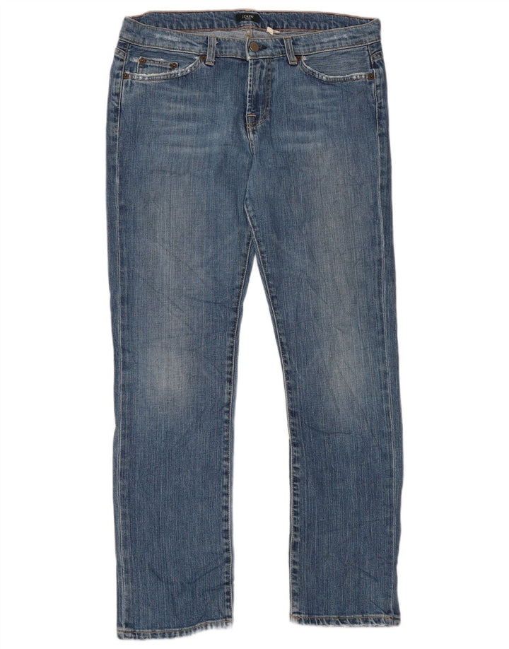 J. CREW Jeans retos femininos US 10 grandes W34 L29 azul