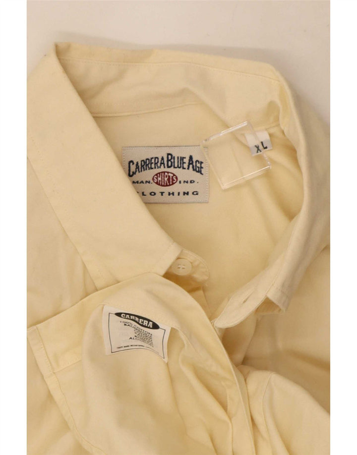 Camisa masculina Carrera XL algodão amarelo