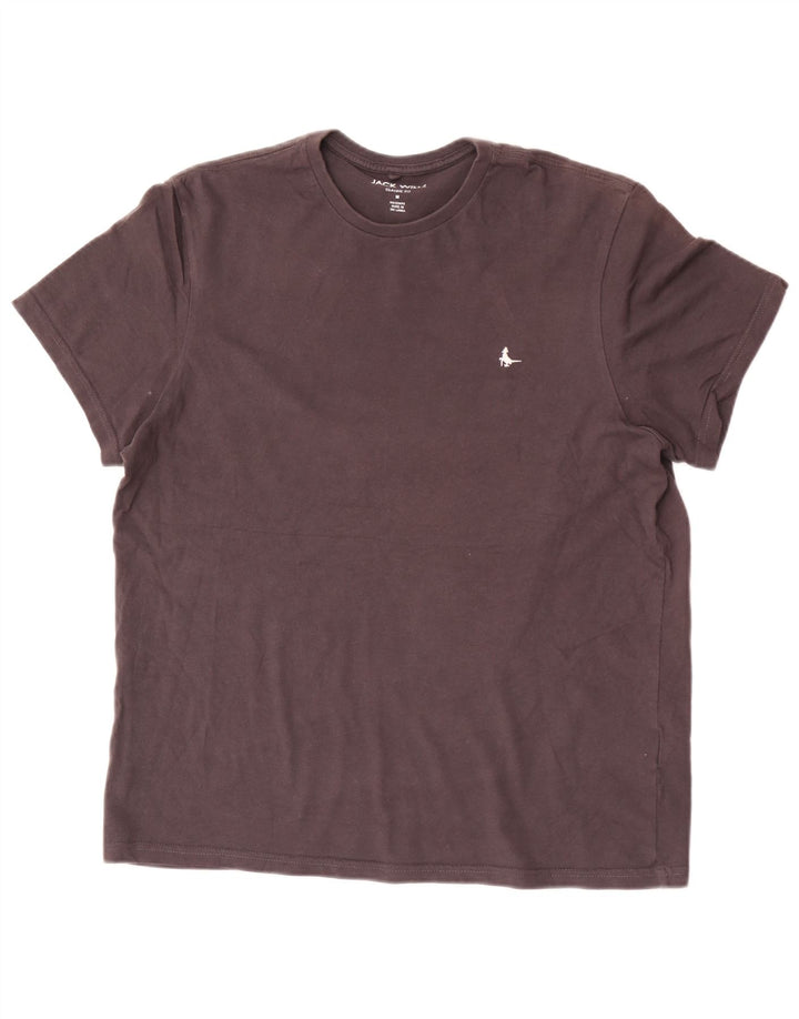 Jack Wills Mens Classic Fit Camiseta Top Médio Algodão Preto