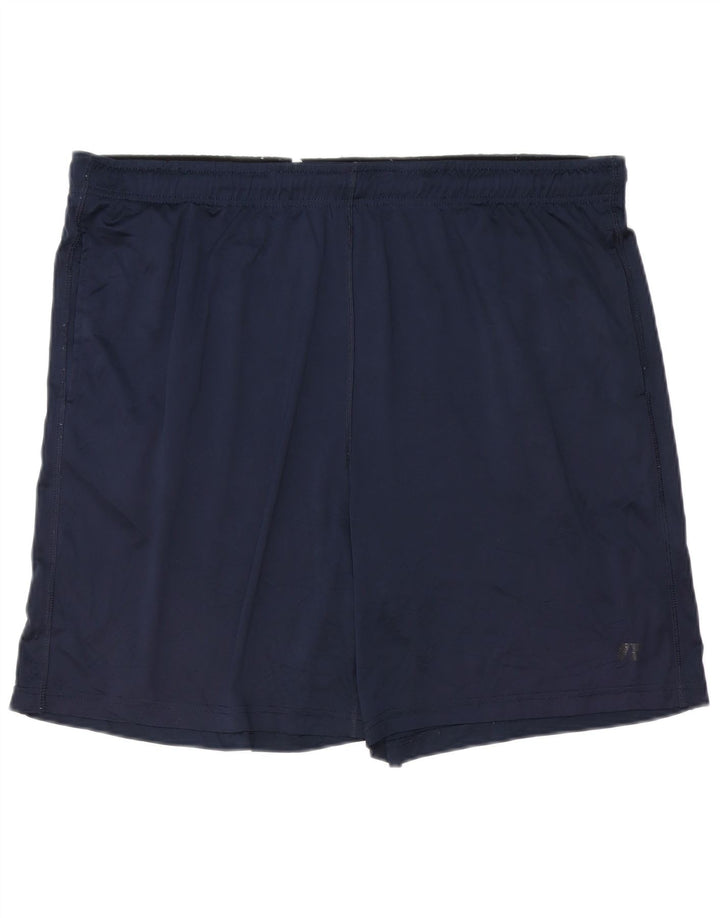 Shorts esportivos masculinos RUSSELL ATLÉTICO XL azul marinho poliéster