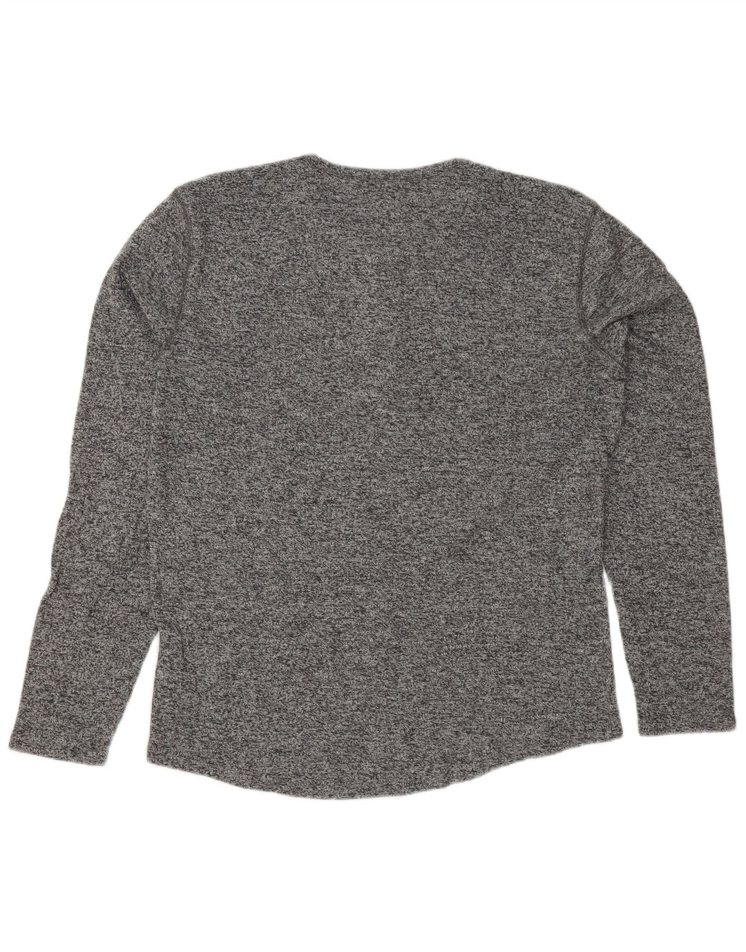 LEVI'S Top masculino de manga comprida grande algodão manchado cinza