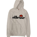 ELLESSE Womens Hoodie Jumper UK 6 XS White Cotton Vintage Ellesse and Second-Hand Ellesse from Messina Hembry 