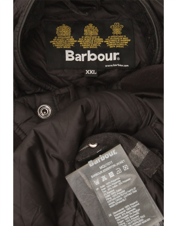Jaqueta acolchoada masculina Barbour UK 44 2XL poliamida preta
