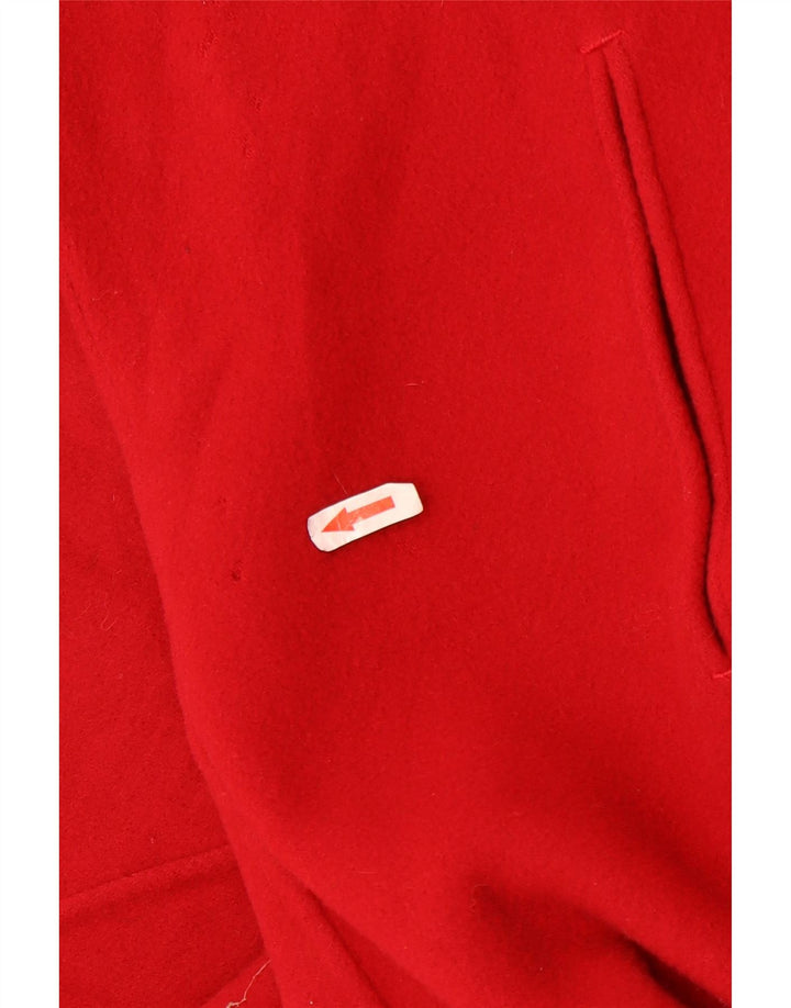 Sobretudo feminino vintage UK 22 3XL vermelho