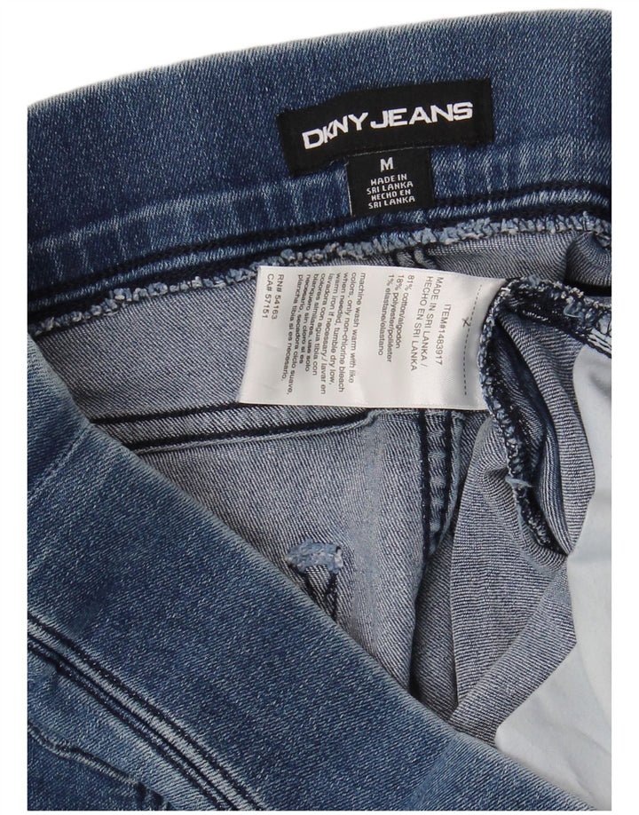 Shorts jeans feminino DKNY médio W30 algodão azul