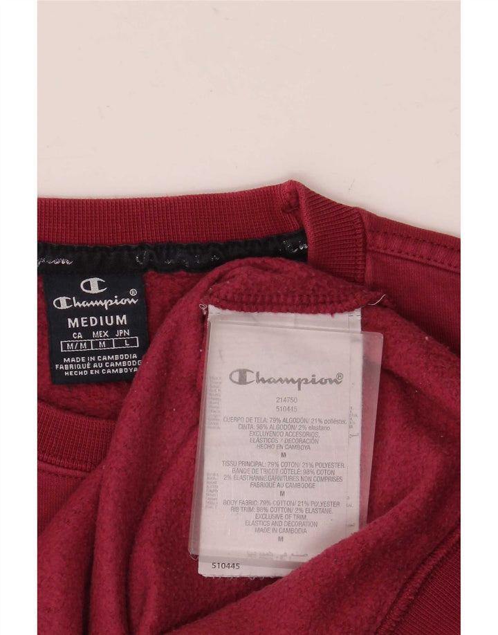 Champion moletom masculino jumper médio algodão vermelho
