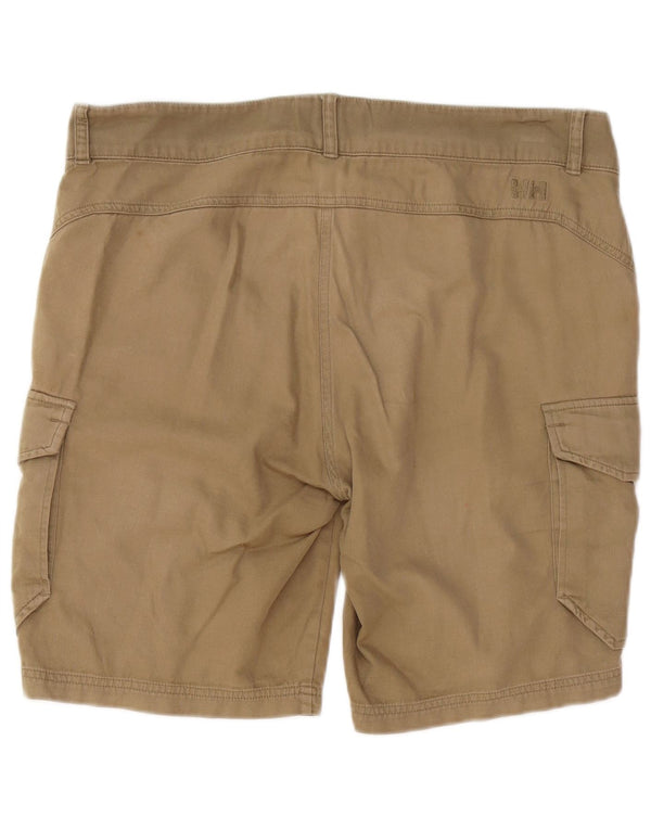 Helly Hansen Mens Regular Cargo Shorts W33 Médio Algodão Cáqui