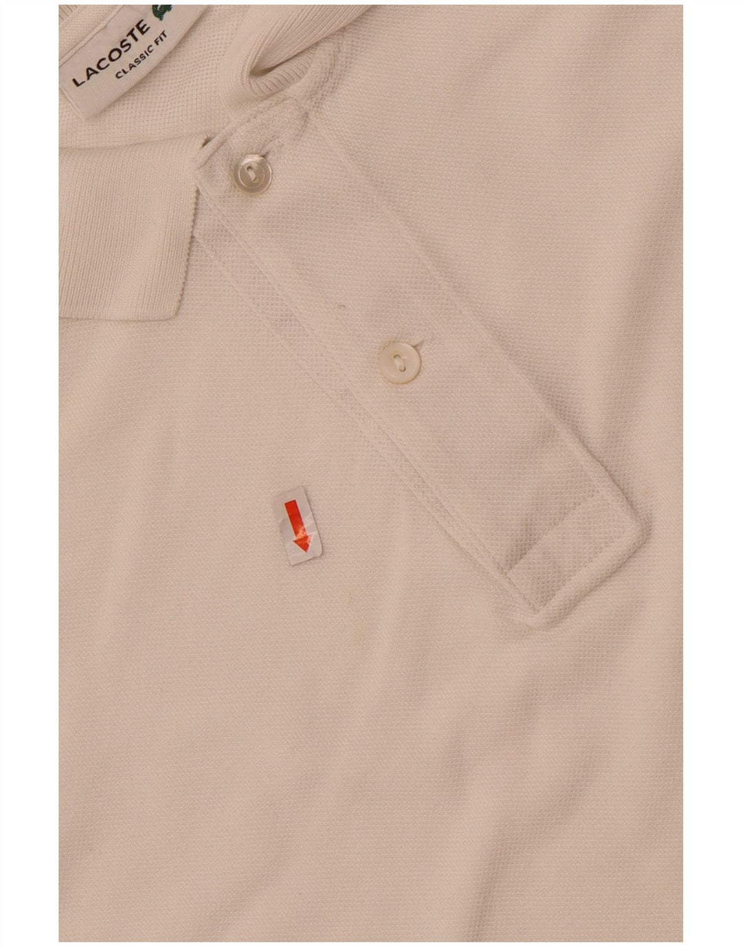 Camisa polo masculina Lacoste Classic Fit tamanho 5 grande branco