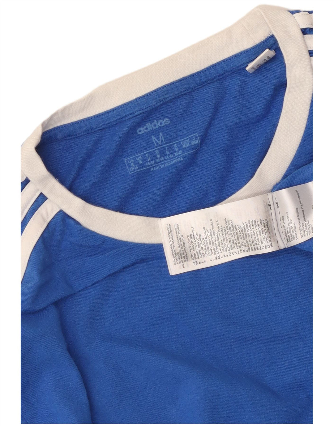 Adidas Camiseta Feminina Top UK 12/14 Médio Azul Algodão