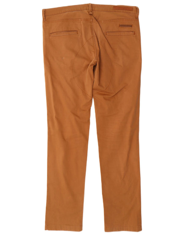 Zara Mens Slim Chino Calças EU 42 Grande W32 L32 Bege