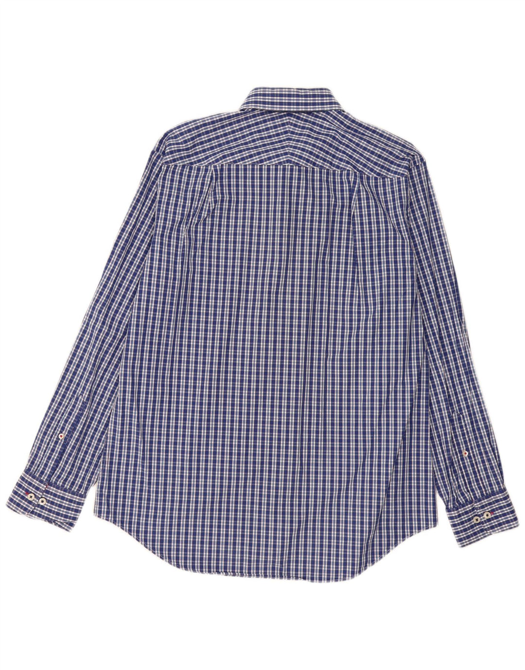 Camisa masculina Charles Tyrwhitt grande algodão xadrez azul
