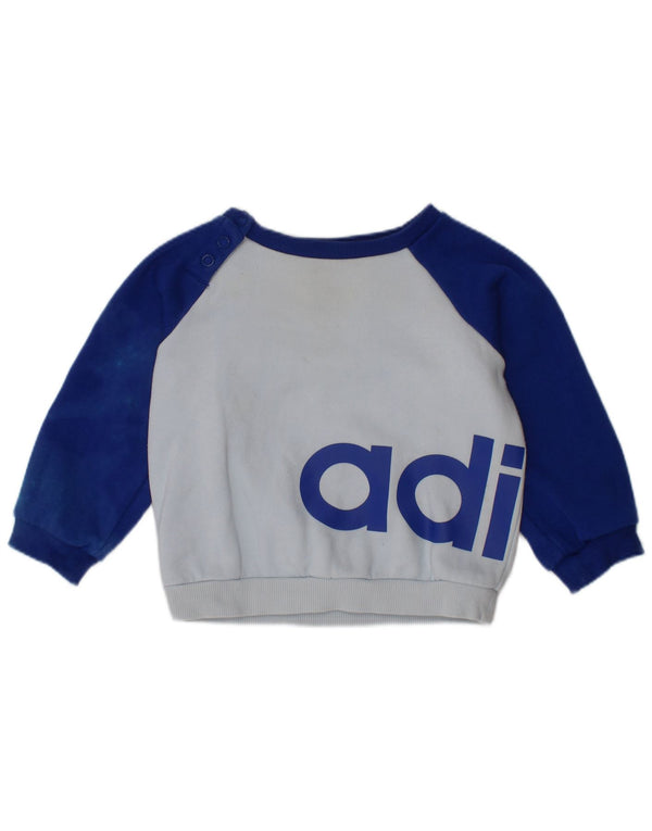 Suéter ADIDAS Baby Boys Graphic 3-6 Meses Azul Algodão