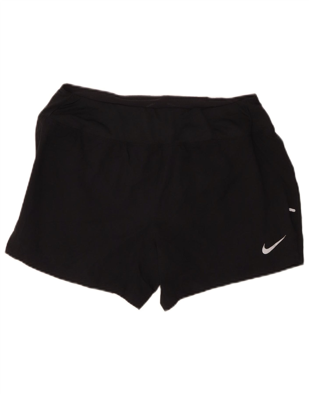 Shorts esportivos femininos Nike Dri Fit Regular UK 14 médio preto poliéster