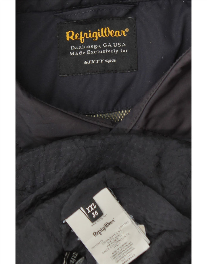 Jaqueta utilitária masculina Refrigiwear UK 44 2XL azul marinho nylon