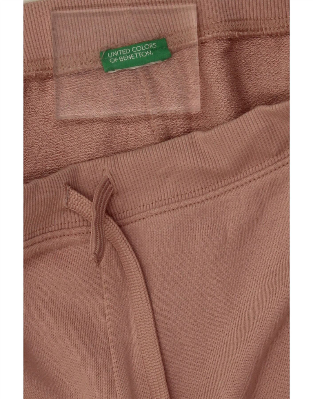 Calça de treino feminina Benetton Joggers UK 10 pequeno rosa