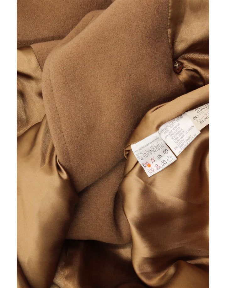 Sobretudo feminino MARELLA UK 12 lã marrom médio